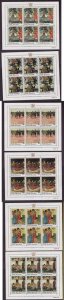 Cook Islands-Scott#221-6-six unused NH sheets-Gauguin Pai