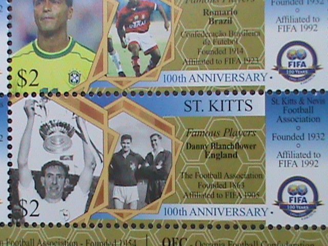 ST.KITTS 2004-SC#602 CENTENARY OF FOOT BALL MNH S/S SHEET-VERY FINE VERY FINE