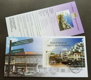 Singapore Areas Of Historical Significance 2012 Car Motorcycle Bicycle City (FDC