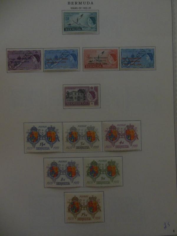 BERMUDA : Beautiful Very Fine, Mint collection on album pages. SG Cat £996.00