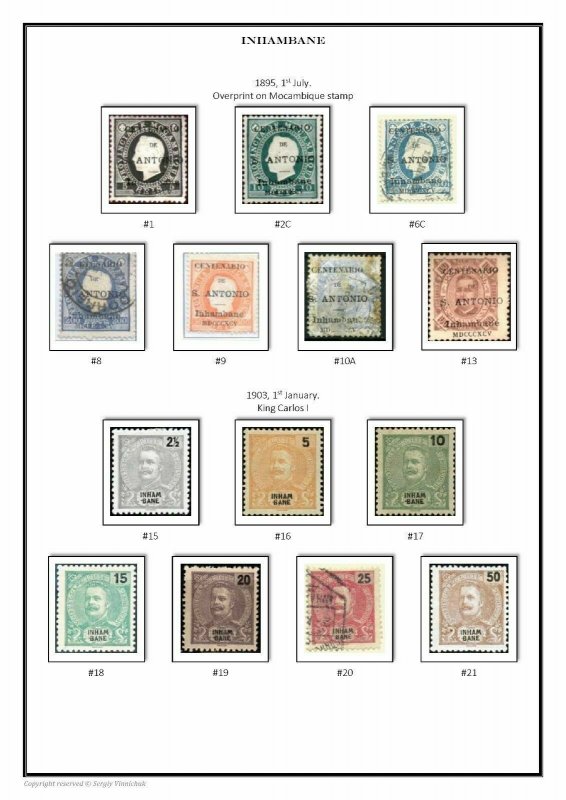 Portuguese Colonies and Territories 1868-2018  (5 albums) PDF STAMP ALBUM PAGES