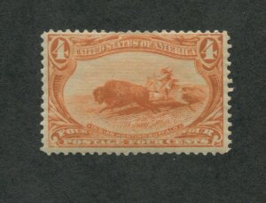 1898 United States Postage Stamp #287 Mint Hinged F/VF Original Gum