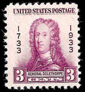 # 726 MINT NEVER HINGED GENERAL JAMES EDWARD OGLETHORPE