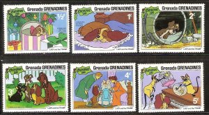 1981 Grenada Grenadines  Christmas-Lady and the Tramp  (Disney)  SC#450-453  MNH