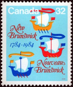 Canada #1014, Complete Set, 1984, Ships, Never Hinged