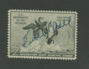 1951 US Federal Hunting Permit Duck Stamp #RW51 Used VF Pen Cancel