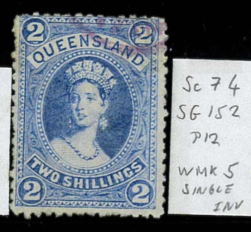 aa5622b - Australia QUEENSLAND - STAMP - SG # 152 Watermark 5  - USED