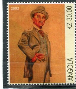 Angola 2002 CHARLIE CHAPLIN English Comic Actor 1 value Perforated Mint (NH)