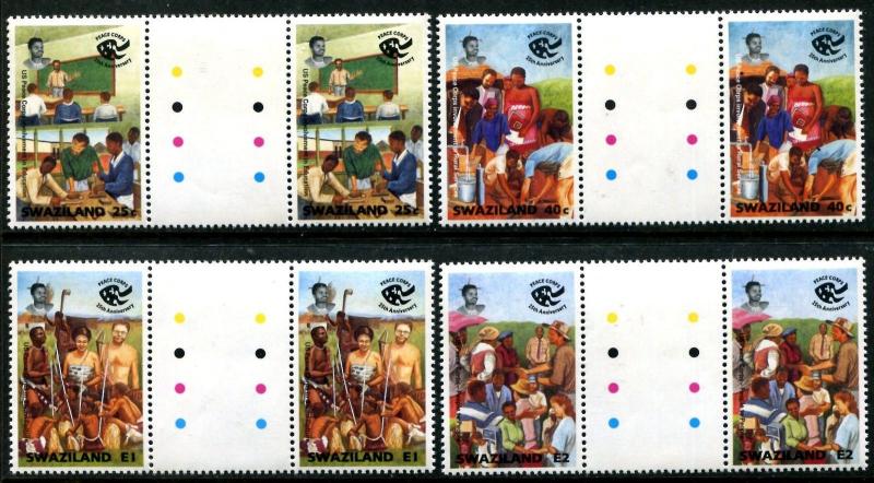 Swaziland 628-631, MNH, US Pease Corps 25th Ann 1994. x10161