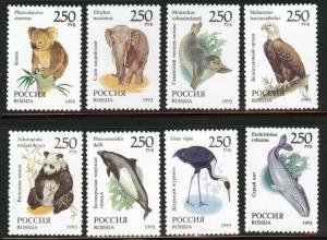 Russia #6184-91 MNH CV$4.00