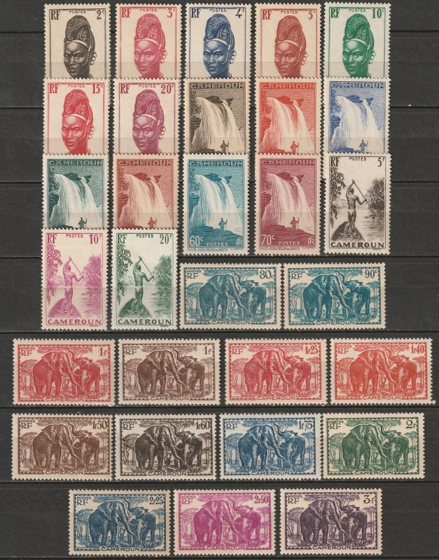 Cameroun 1939 Sc 225-54 Yt 162-91 complete set MNH**/MNG(*)/MH*