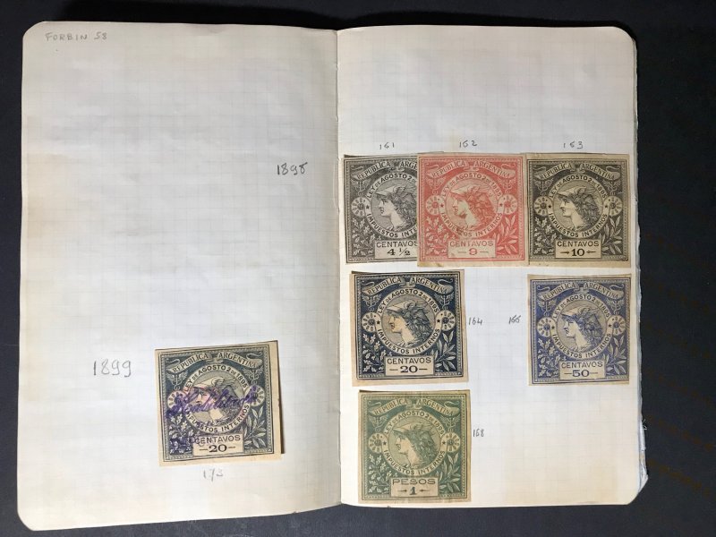 Argentina Revenue Stamps Mint/Used 1891-1932 (1600 Stamps)