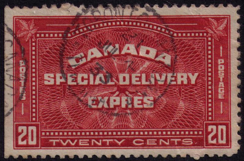 Canada # E4 Used VF  CDS Cat $ 25