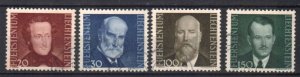 LIECHTENSTEIN STAMPS. 1943 Sc.# 188-191, USED