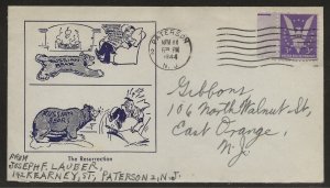 11/11/1944 Patriotic Cover The Resurrection Russian Bear sent Hitler Cinderella