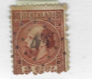 Netherlands SC#9 Used Avg/Fine  SCV$35.00...Great Value!