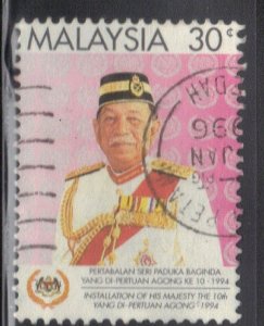 MALAYSIA SC# 520 **USED** 1994  30c   ROYALTY  SEE SCAN  #2