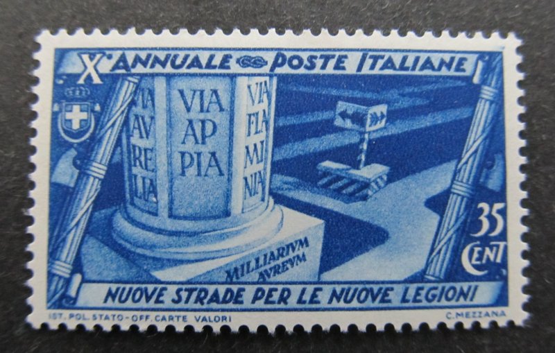 Italy Sc. 296 $8.00 / SG. 356 £5.50 1932 fine MH* HS0020