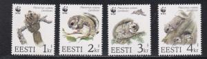 Estonia # 270-273, WWF - Flying Squirrels, NH, 1/2 Cat.