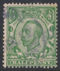 Great Britain SC# 153*  SG 339 George V Downey Head Used see detail & scans