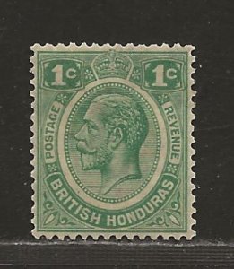 BRITISH HONDURAS SC# 92  FVF/MOG