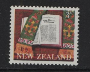 New Zealand  #408  MNH  1968  Maori bible