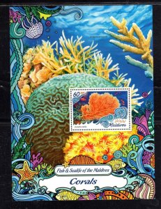 MALDIVES #3786 2016 CORALS MINT VF NH O.G S/S