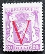 Belgium 363 MLH, Overprint