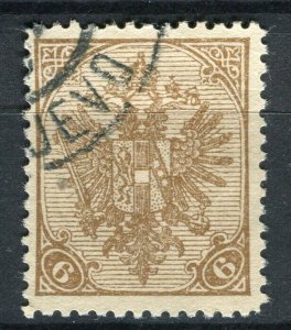 BOSNIA; 1900 early Eagle Coat of Arms issue fine used 6h. value