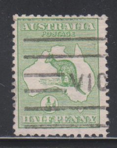 Australia,  1/2d Kangaroo (SC# 1) Used