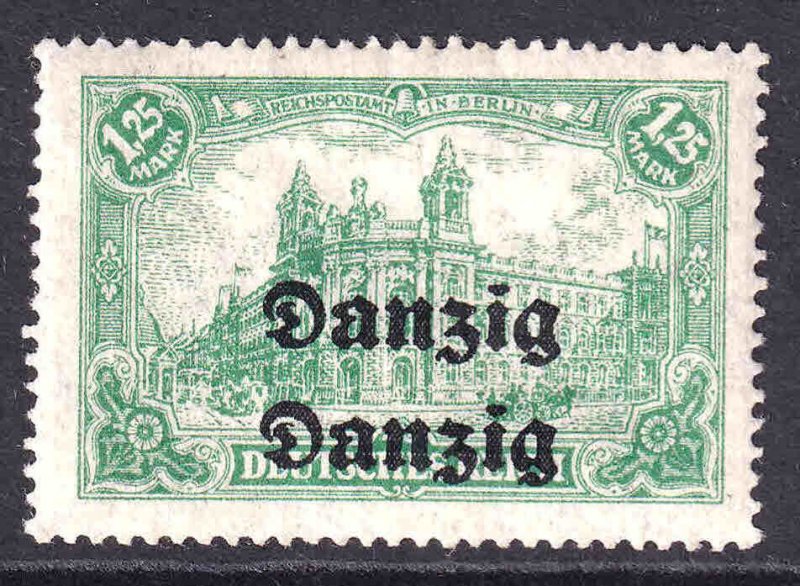 DANZIG DOUBLE OVERPRINT ON GERMANY 112 OG H M/M VF