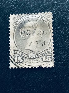 Canada, Scott 29, Used, Deep Slate, Perf 12