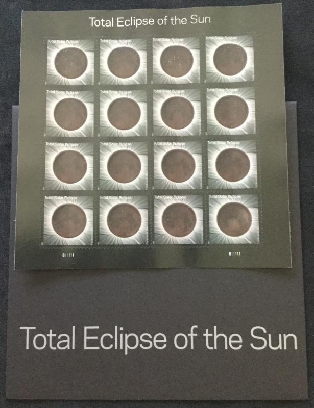 US #5211 MNH Pane of 16 With Proyective Sleeve Eclipse of the Sun