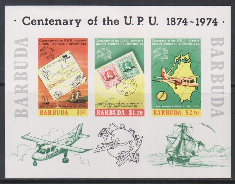 Barbuda,  UPU (SC# 169a) MNH IMPERF SS