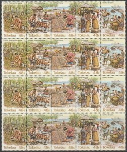 TOKELAU ISLANDS 1984 Copra Industry Block Sets MNH