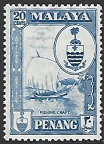 Malaya Penang #62 Mint Hinged Single Stamp