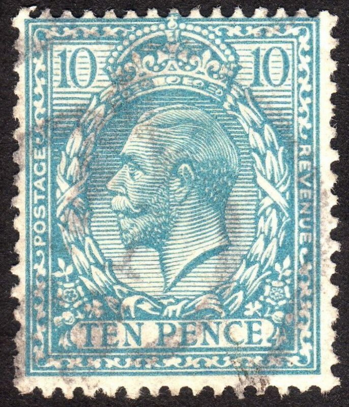 1913, Great Britain, 10p, Used, Sc 171, Sg 394