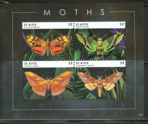 ST. KITTS 2013  MOTHS SHEET  MINT NEVER HINGED