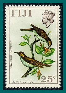 Fiji 1971 Birds, Kandavu Honeyeater, 25c MNH #315,SG445