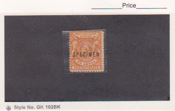 BRITISH EAST AFRICA Scott # 79 SG71 Orange SPECIMEN MHNG