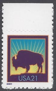 #3468 21c Bison 2001 Mint NH