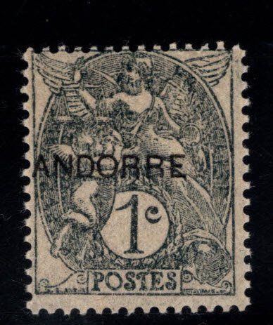 Andorre (French) Andorra Scott 1 MNH** stamp