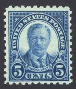 USA Sc# 586 MNH 1925 5¢ blue Theodore Roosevelt