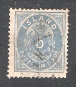 Iceland #9   F/VF, Used CV $900.00   ....   2790006