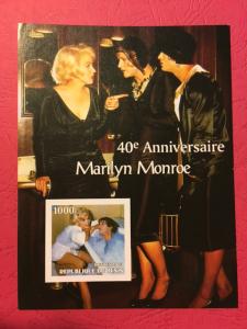 Benin 2003 Marilyn Monroe People Actress Film Art Cinema Movie Stamp MNH Imperf