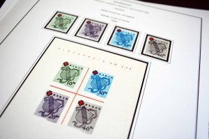 COLOR PRINTED OCCUPIED GERMANY 1945-1949 STAMP ALBUM PAGES (50 illustr. pages)