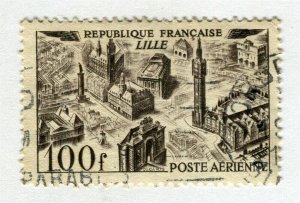 FRANCE; 1949 early AIRMAIL issue fine used 200Fr. value