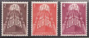 1957 Luxembourg Sc #329-331 Europa MH stamp set Cv$19