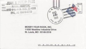 United States Fleet Post Office 29c Flag Over White House Coil 1993 U.S. Navy...