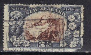 NEW ZEALAND SC# 189  USED  2.5p 1935  MT. COOK SEE SCAN